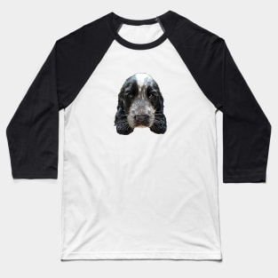 Cocker Spaniel Blue Roan Puppy Dog Baseball T-Shirt